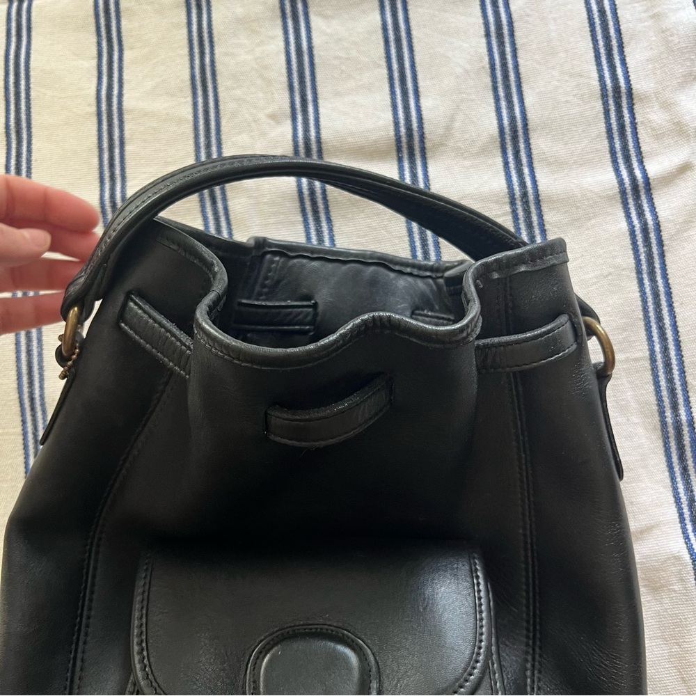 Vintage coach drawstring bucket backpack 9992 - Picture 2 of 8